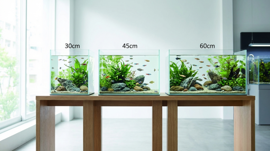 어항 크기별 사진